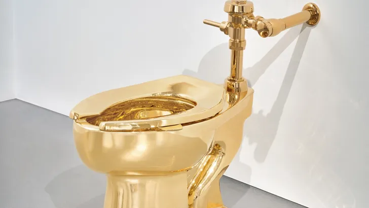 Het gouden toilet