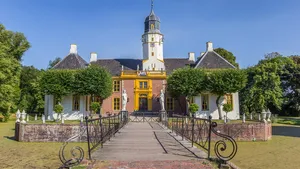 Bridge leading to the Fraeylemaborg mansion in Slochteren