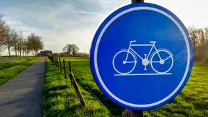 fietspad bord