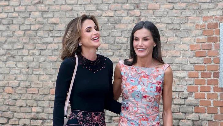 Queen Letizia And Queen Rania Visits A School - Madrid