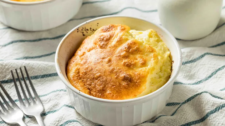 Preisoufflé met oude kaas