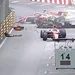 Een crash op het circuit van Macau