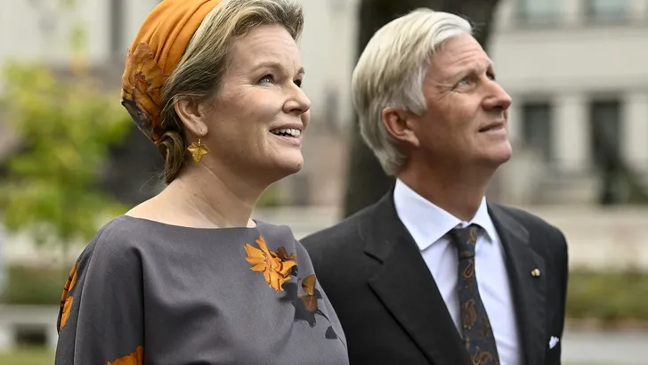 Herfstiger dan koningin Mathilde's look wordt het niet