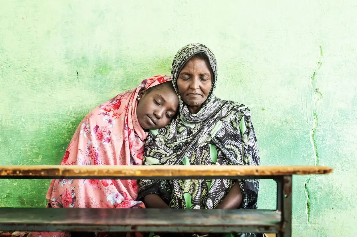 Hayat (14) met haar moeder Birtukan (38): 