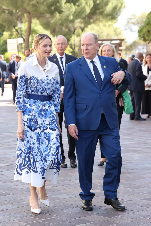 Prinses Charlene en prins Albert bij Monaco Blue Initiative, mei 2026.