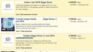 Voor dit concert betaal je nu 400 euro