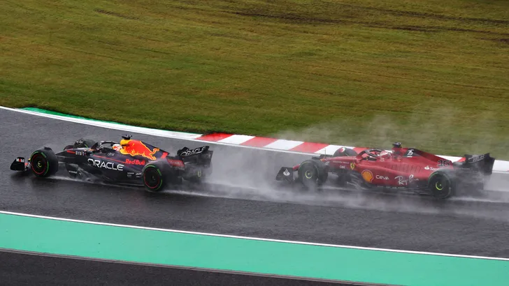 Formule 1 test op Silverstone met spatborden