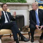 Mark Rutte en Donald Trump