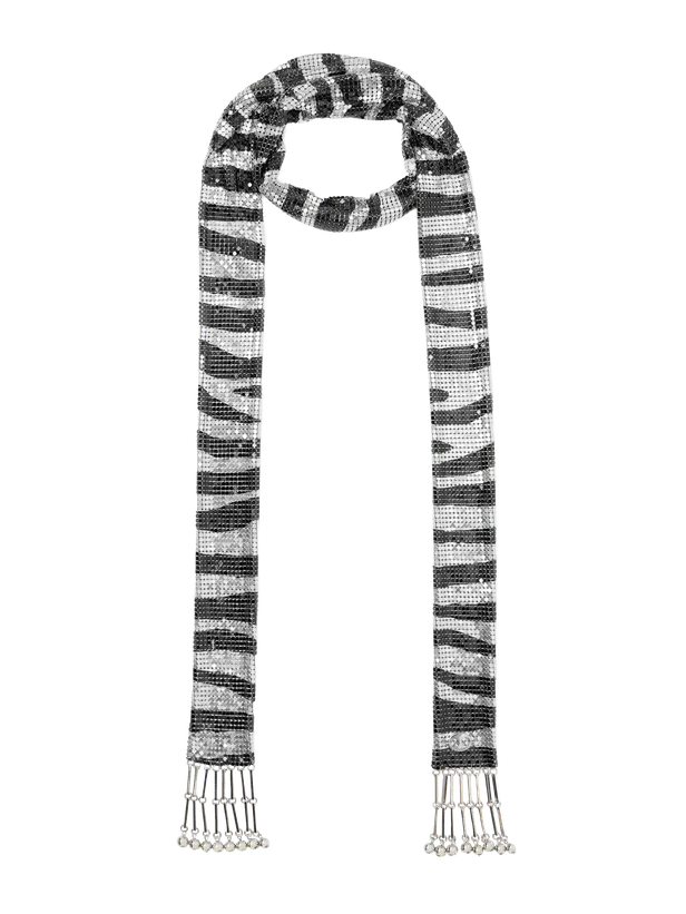 Fashion met zebraprint: Rabanne sjaal