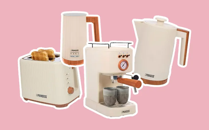 Japandi broodrooster, melkopschuimer, espressomachine en waterkoker van Kruidvat