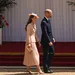 De Prins en Prinses van Wales tijdens de ceremoniële verwelkoming van het staatsbezoek aan het Verenigd Koninkrijk van de Franse president Emmanuel Macron en zijn vrouw Brigitte Macron, in Windsor Castle - Kate