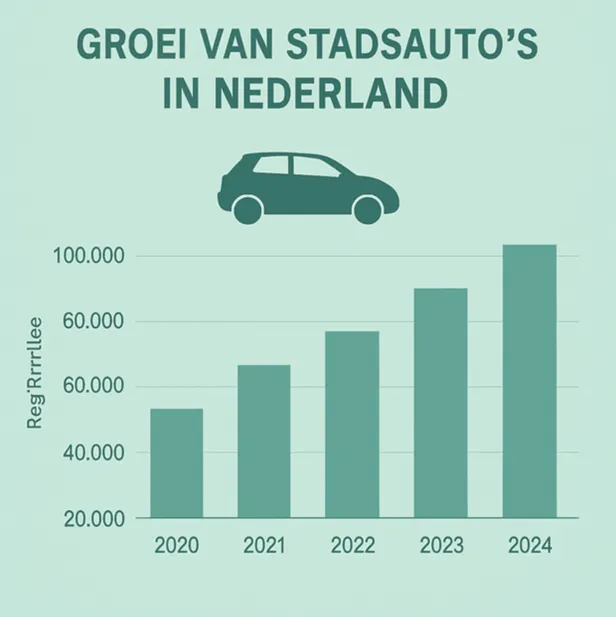 Groei van het segment stadsauto’s in Nederland