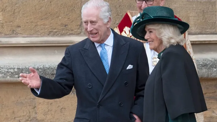 King Charles Attends Easter Church Service