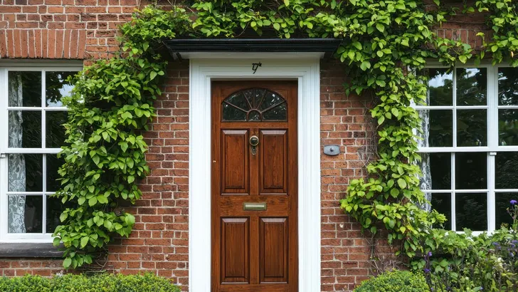 De voordeur van een woning