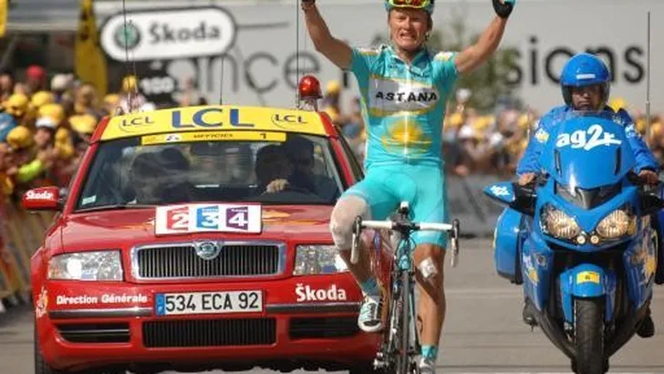 Vinokourov haalt zijn gram in Loudenvielle