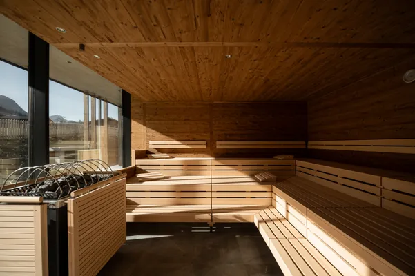 Finse sauna met panoramisch raam