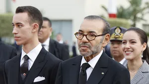 Marokko – foto van koning Mohammed VI, zoon Moulay Hassan en dochter Lalla Khadija, uit zijn huwelijk met Lalla Salma.