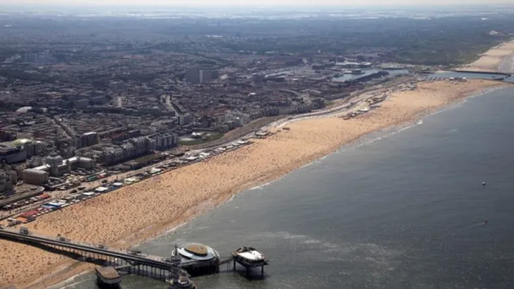aerial view of Scheveningen seaside resort