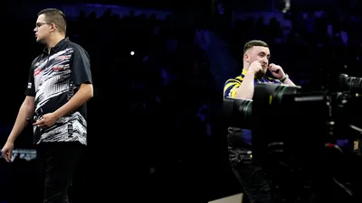 Gian van Veen en Luke Littler.