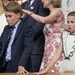 Foto van prins George en prinses Charlotte in het publiek bij Wimbledon, juli 2025.