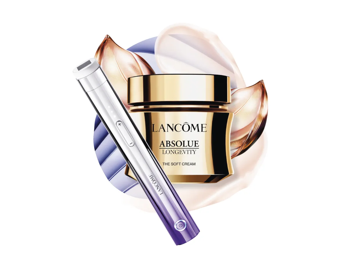 ABSOLUE LONGEVITY THE SOFT CREAM, 60 ML €192, LANCÔME RÉNERGIE NANO-RESURFACER 400 BOOSTER, €295
