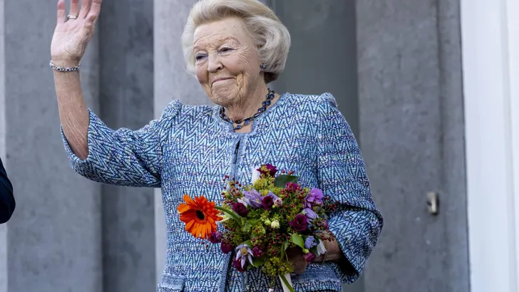 Prinses Beatrix bij het Oranjepad van het Prinses Beatrix Spierfonds
