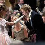 AARON JOHNSON and CARA DELEVINGNE in ANNA KARENINA, 2012, directed by JOE WRIGHT. Copyright STUDIO CANAL/WORKING TITLE FILMS.